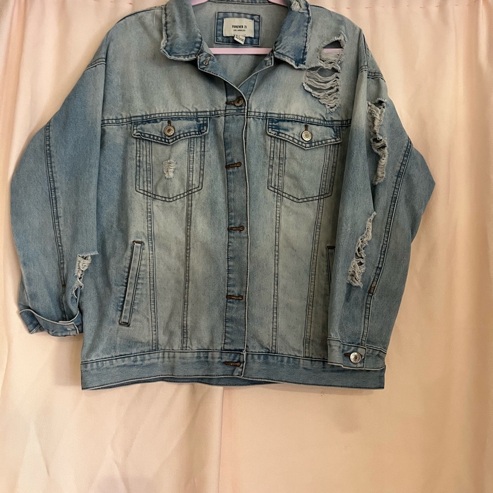 Denim Distressed Jacket